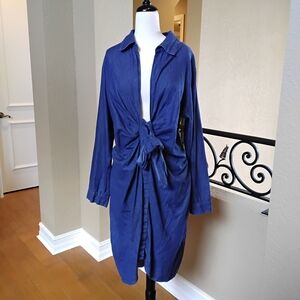 Fashion to Figure Navy Long Sleeve Dress